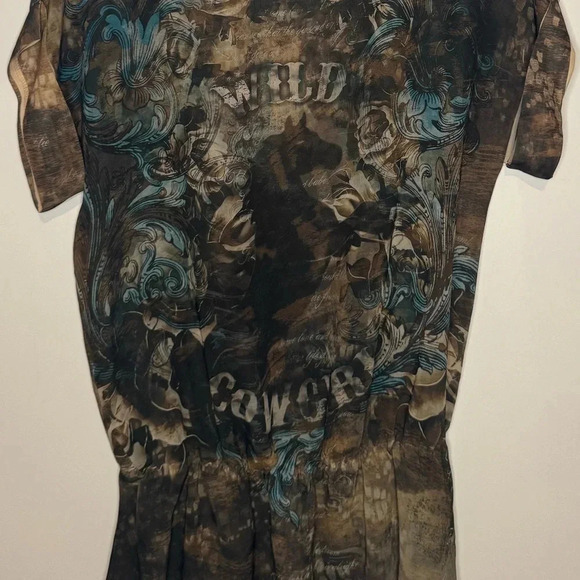 VTG Western Y2K JODY COWGIRL Flowy Top - Picture 13 of 15